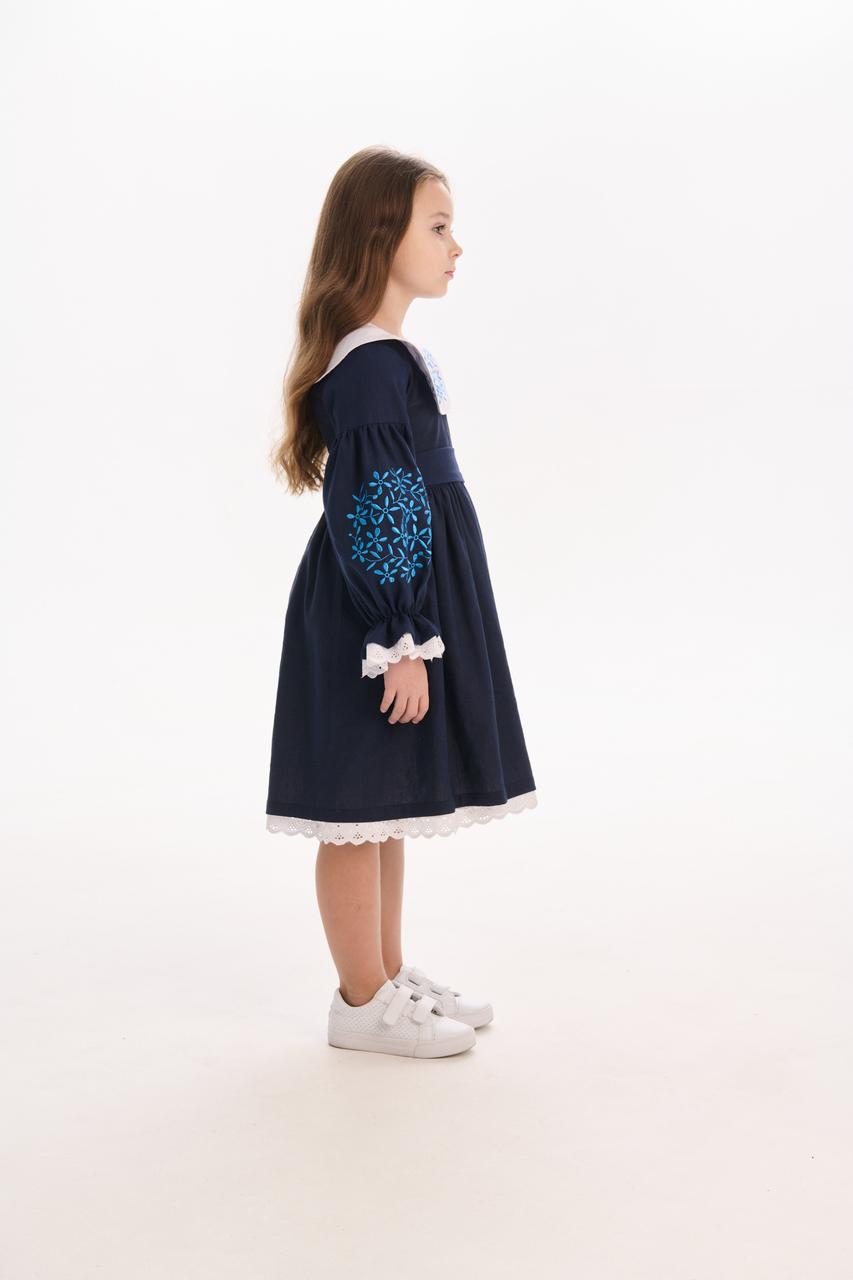Girls' Ukrainian Embroidered Dress "Vesnyanka" — Traditional Kids' Vyshyvanka