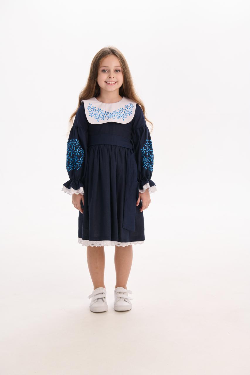Girls' Ukrainian Embroidered Dress "Vesnyanka" — Traditional Kids' Vyshyvanka