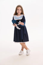 Girls' Ukrainian Embroidered Dress "Vesnyanka" — Traditional Kids' Vyshyvanka