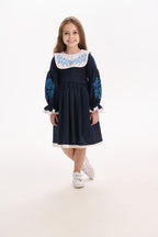 Girls' Ukrainian Embroidered Dress "Vesnyanka" — Traditional Kids' Vyshyvanka