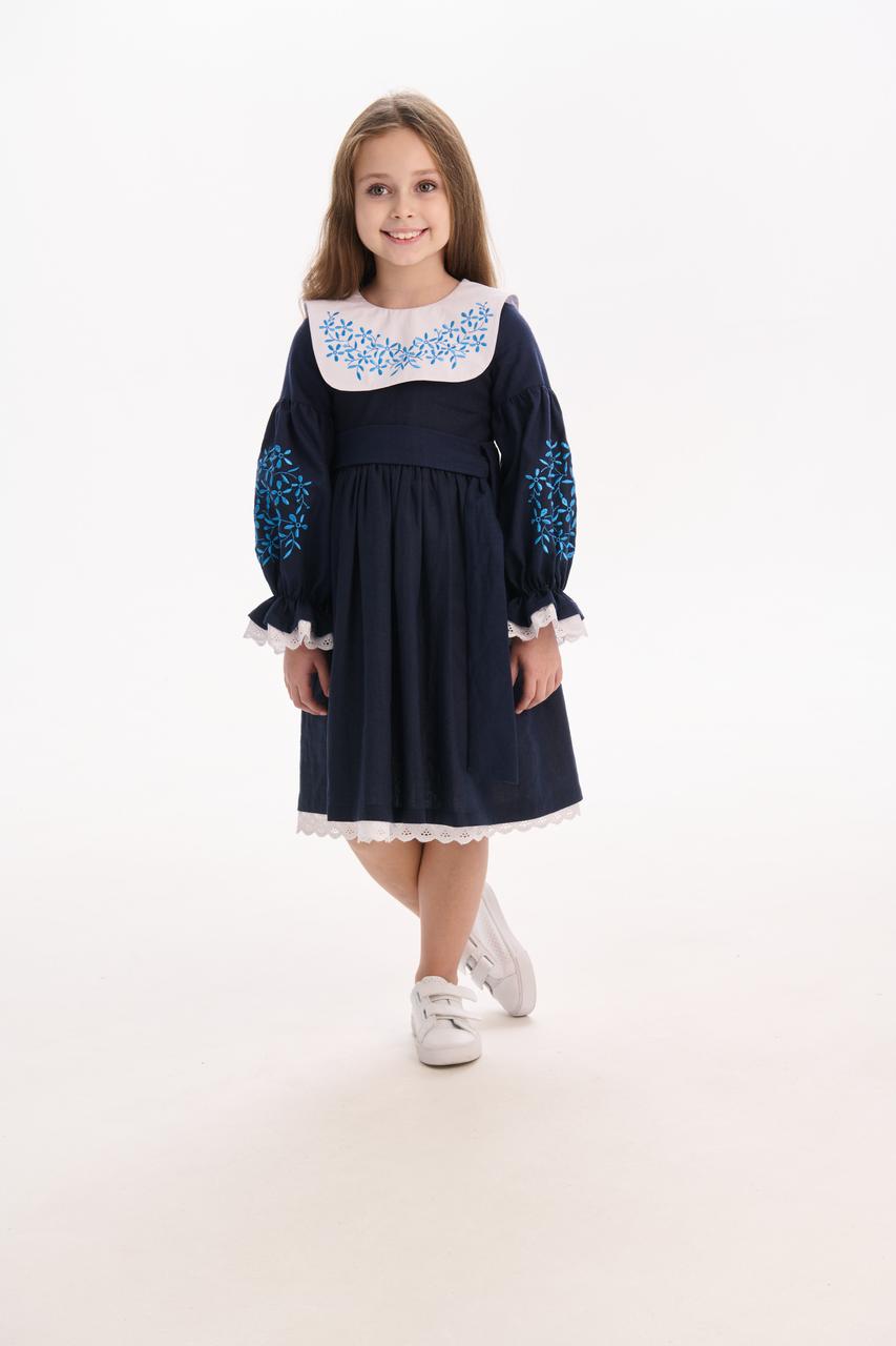Girls' Ukrainian Embroidered Dress "Vesnyanka" — Traditional Kids' Vyshyvanka
