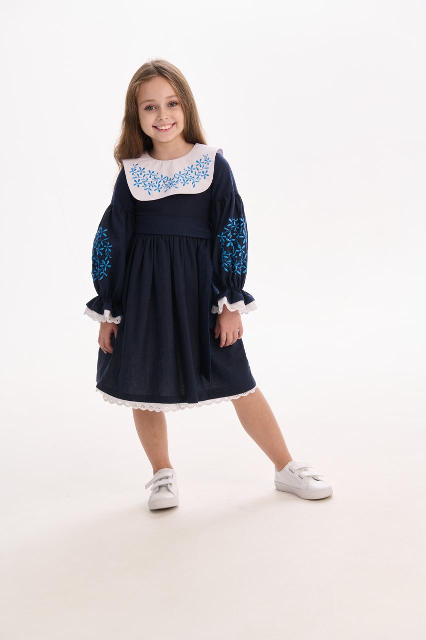 Girls' Ukrainian Embroidered Dress "Vesnyanka" — Traditional Kids' Vyshyvanka