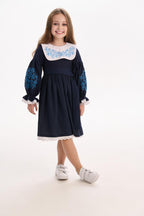 Girls' Ukrainian Embroidered Dress "Vesnyanka" — Traditional Kids' Vyshyvanka