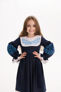 Girls' Ukrainian Embroidered Dress "Vesnyanka" — Traditional Kids' Vyshyvanka