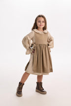 Girls' Ukrainian Embroidered Dress "Zgharda" — Traditional Kids' Vyshyvanka