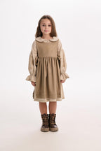 Girls' Ukrainian Embroidered Dress "Zgharda" — Traditional Kids' Vyshyvanka