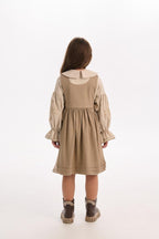 Girls' Ukrainian Embroidered Dress "Zgharda" — Traditional Kids' Vyshyvanka