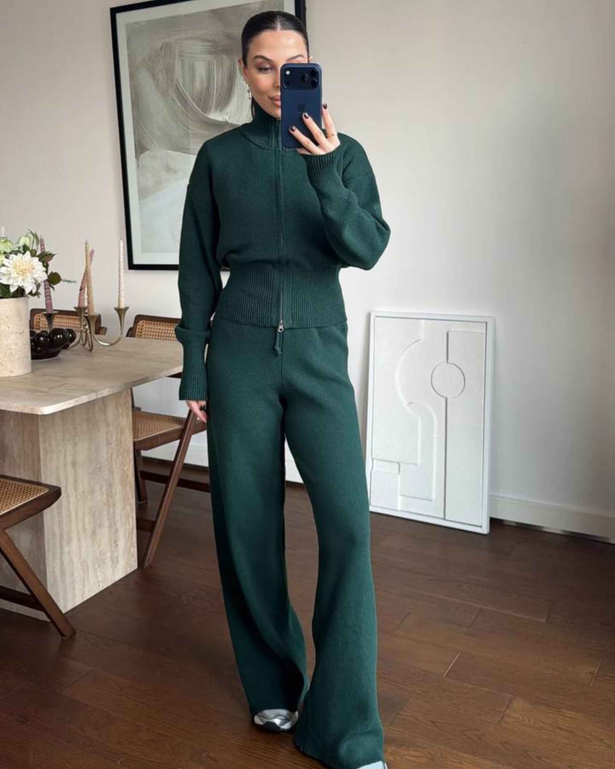 Cotton Zip Lounge Set