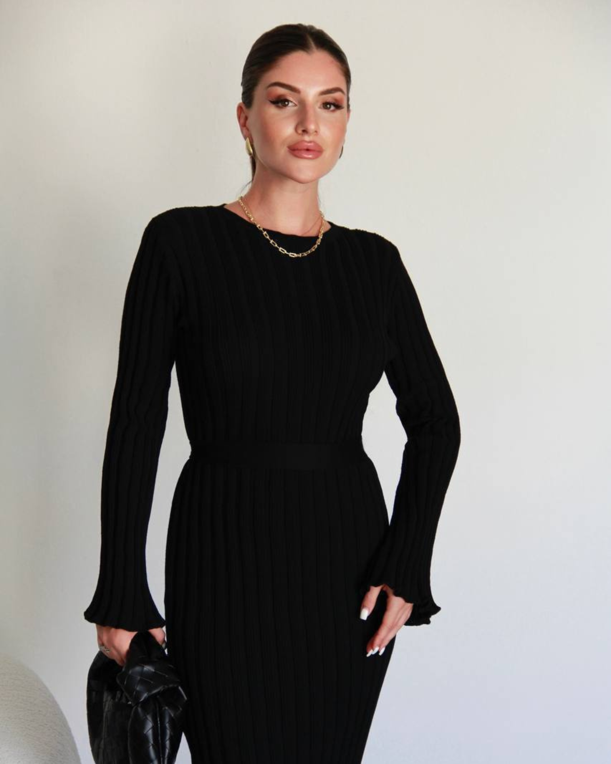 Ribbed Knit Maxi Dress