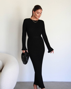 Ribbed Knit Maxi Dress