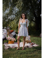 Women's Flowy Muslin Midi Dress Maya