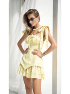 Women's Linen Shift Dress LORET — Relaxed Summer Midi