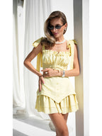Women's Linen Shift Dress LORET — Relaxed Summer Midi