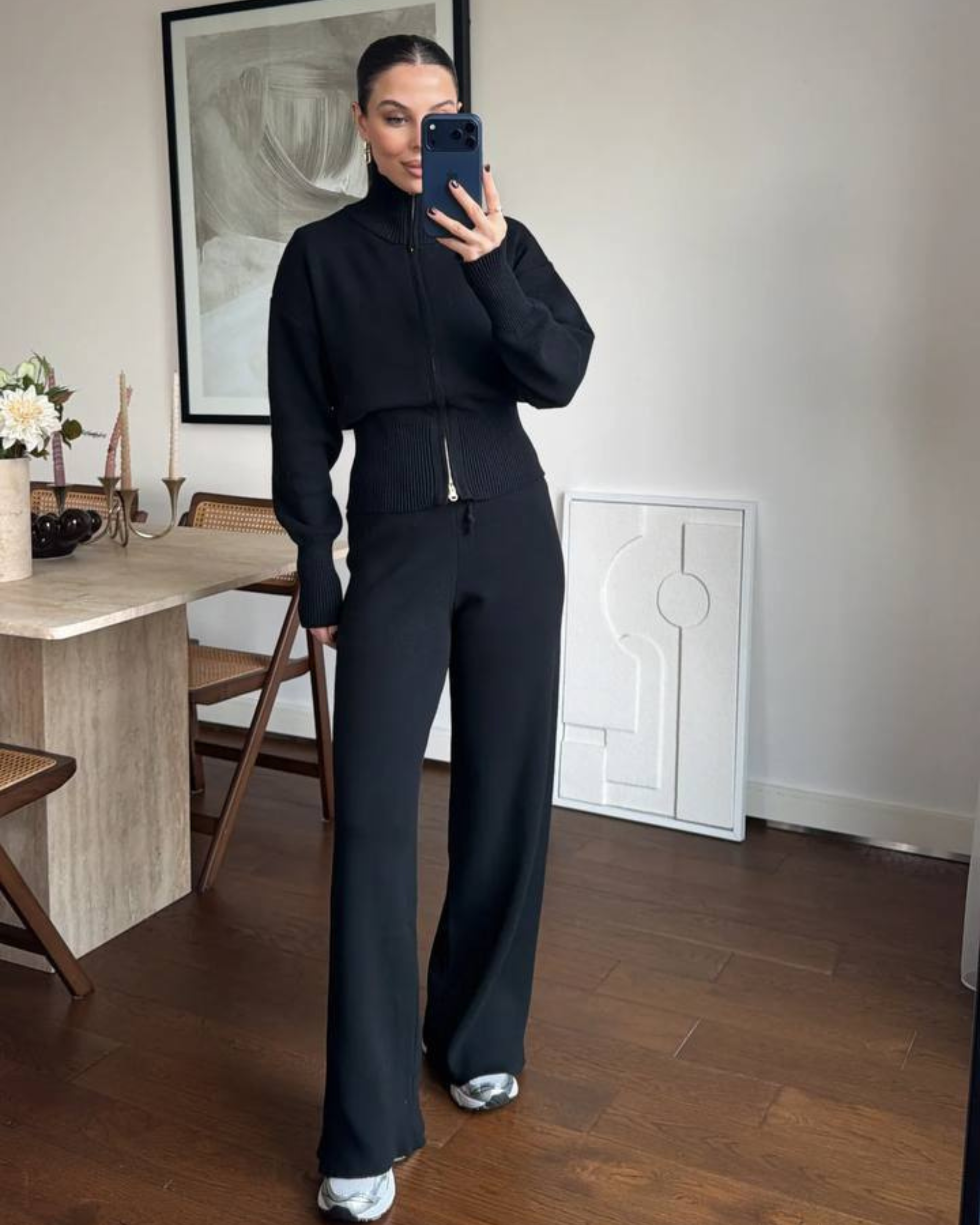 Cotton Zip Lounge Set