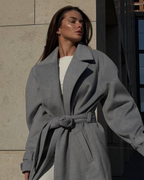 Oversized Llama Wool Wrap Coat