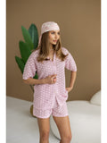 Women's Knit Shorts Set - Summer Lounge Outfit main product photo