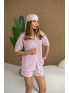 Women's Knit Shorts Set - Summer Lounge Outfit main product photo
