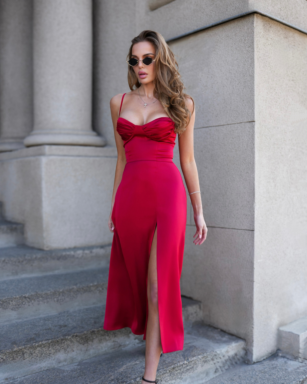 Double Silk Corset Dress