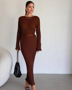 Ribbed Knit Maxi Dress