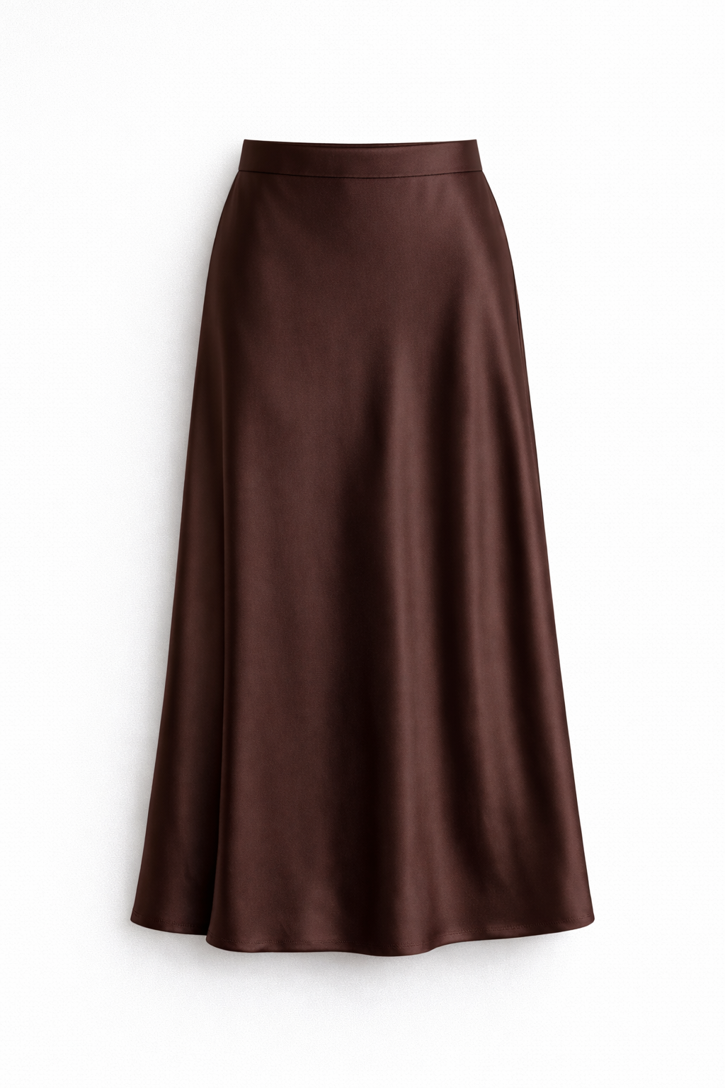 Satin Midi Skirt