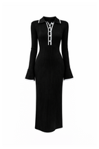 Polo Knit Midi Dress