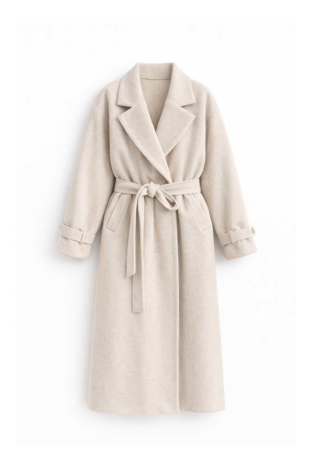 Oversized Llama Wool Wrap Coat
