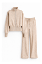 Cotton Zip Lounge Set