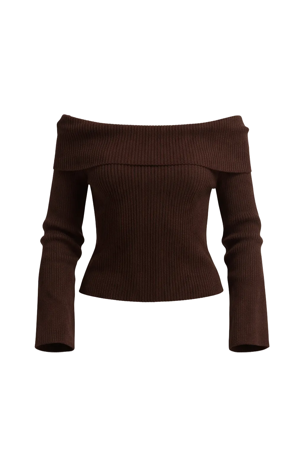 Open Shoulder Cotton Blend Top