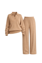Cotton Knit Two-Piece Set
