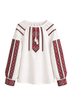 Red Geometric Embroidery – Vyshyvanka – Women