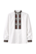 Geometric Classic Embroidered Shirt – Vyshyvanka – Men