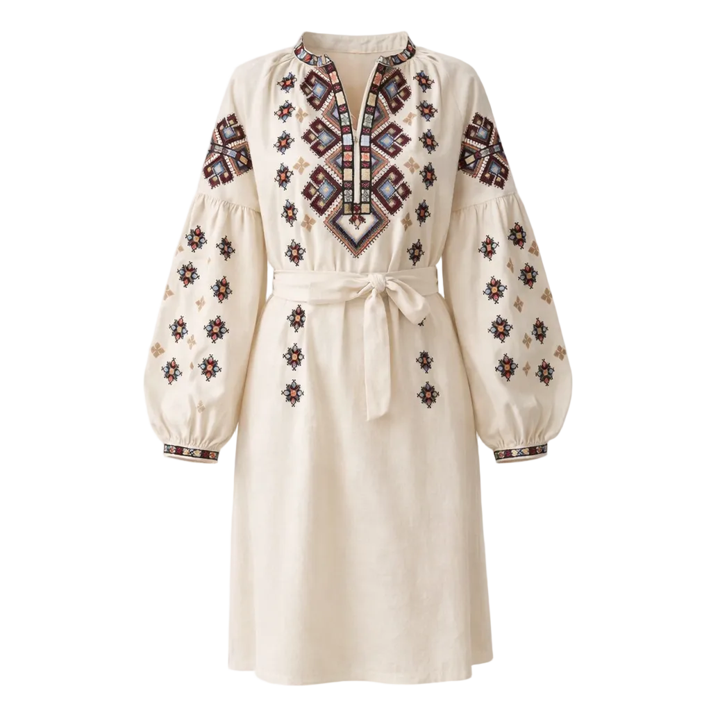 Mozaika Embroidery – Vyshyvanka Dress – Women
