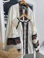 Geometric Classic Embroidered Blouse – Vyshyvanka – Women