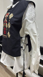 Embroidered Tie Vest (Manishka)