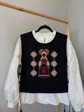 Embroidered Tie Vest (Manishka)