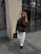 Women's Belted Winter Puffer Coat, alternate product view