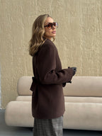 Women's Belted Tailored Coat, alternate product view