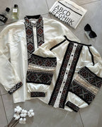Geometric Classic Embroidered Blouse – Vyshyvanka – Women