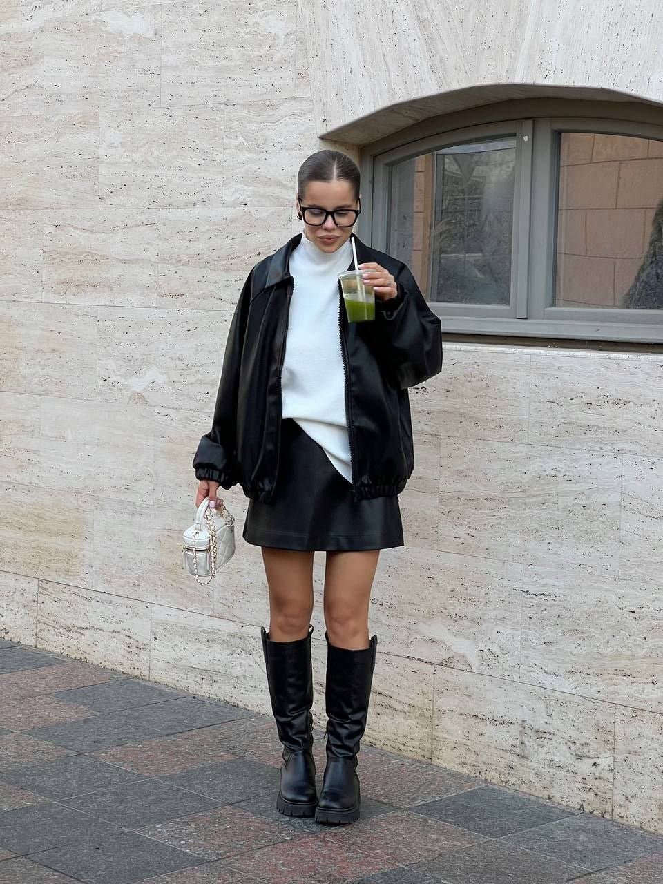 Oversized Eco Suede Bomber Jacket – Modern European Street Style