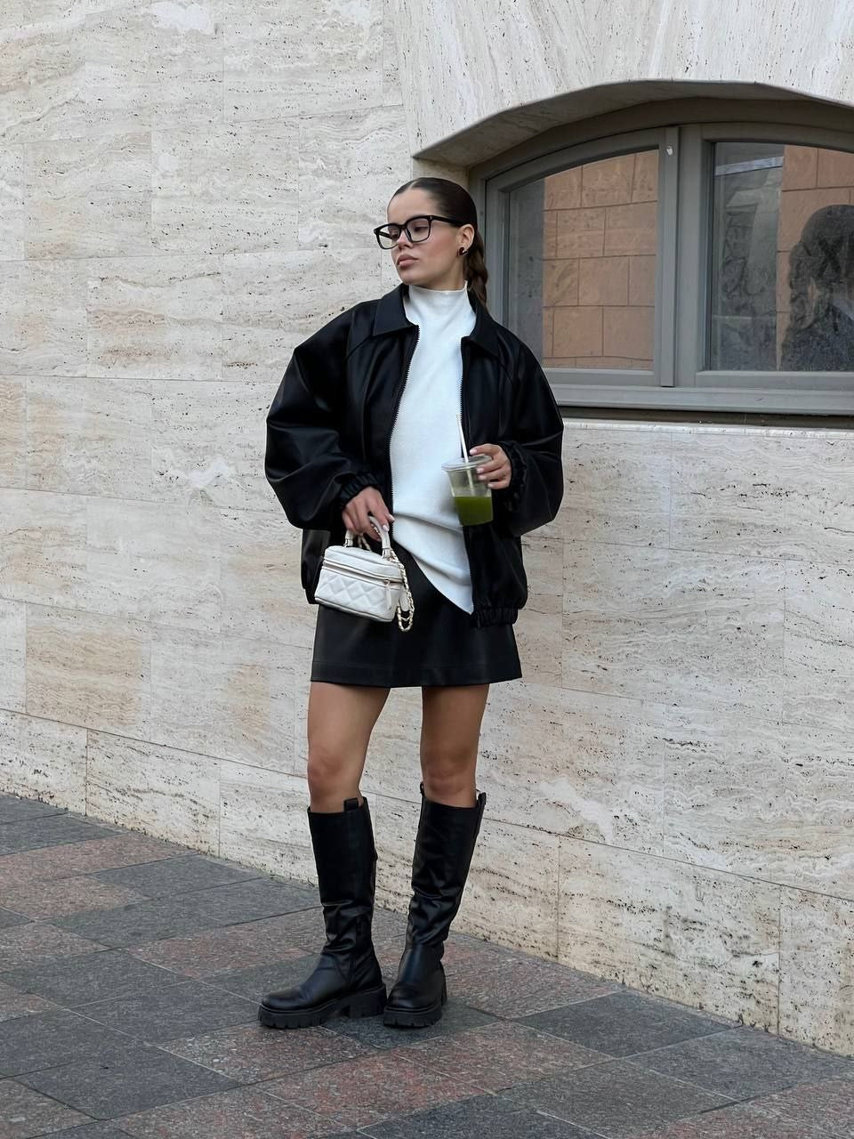 Oversized Eco Suede Bomber Jacket – Modern European Street Style