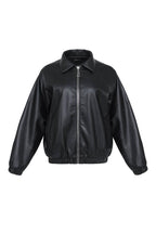 Oversized Eco Suede Bomber Jacket – Modern European Street Style