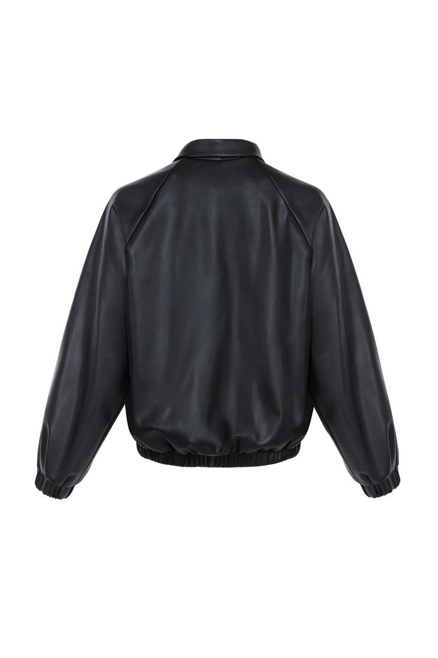 Oversized Eco Suede Bomber Jacket – Modern European Street Style