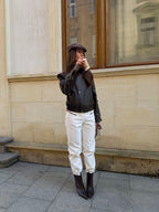 Premium Eco Leather Moto Jacket – Structured Luxe Biker Jacket