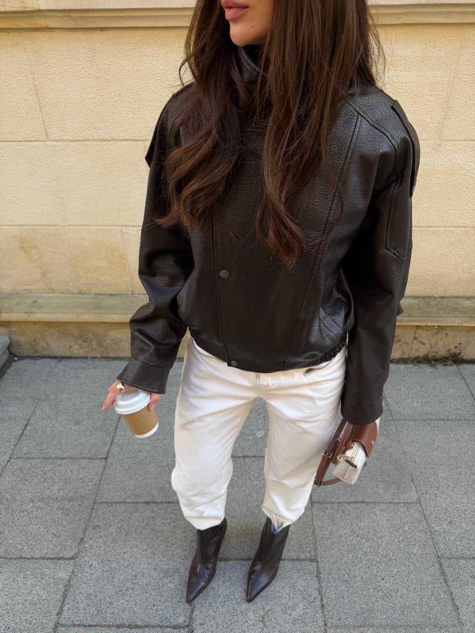 Premium Eco Leather Moto Jacket – Structured Luxe Biker Jacket