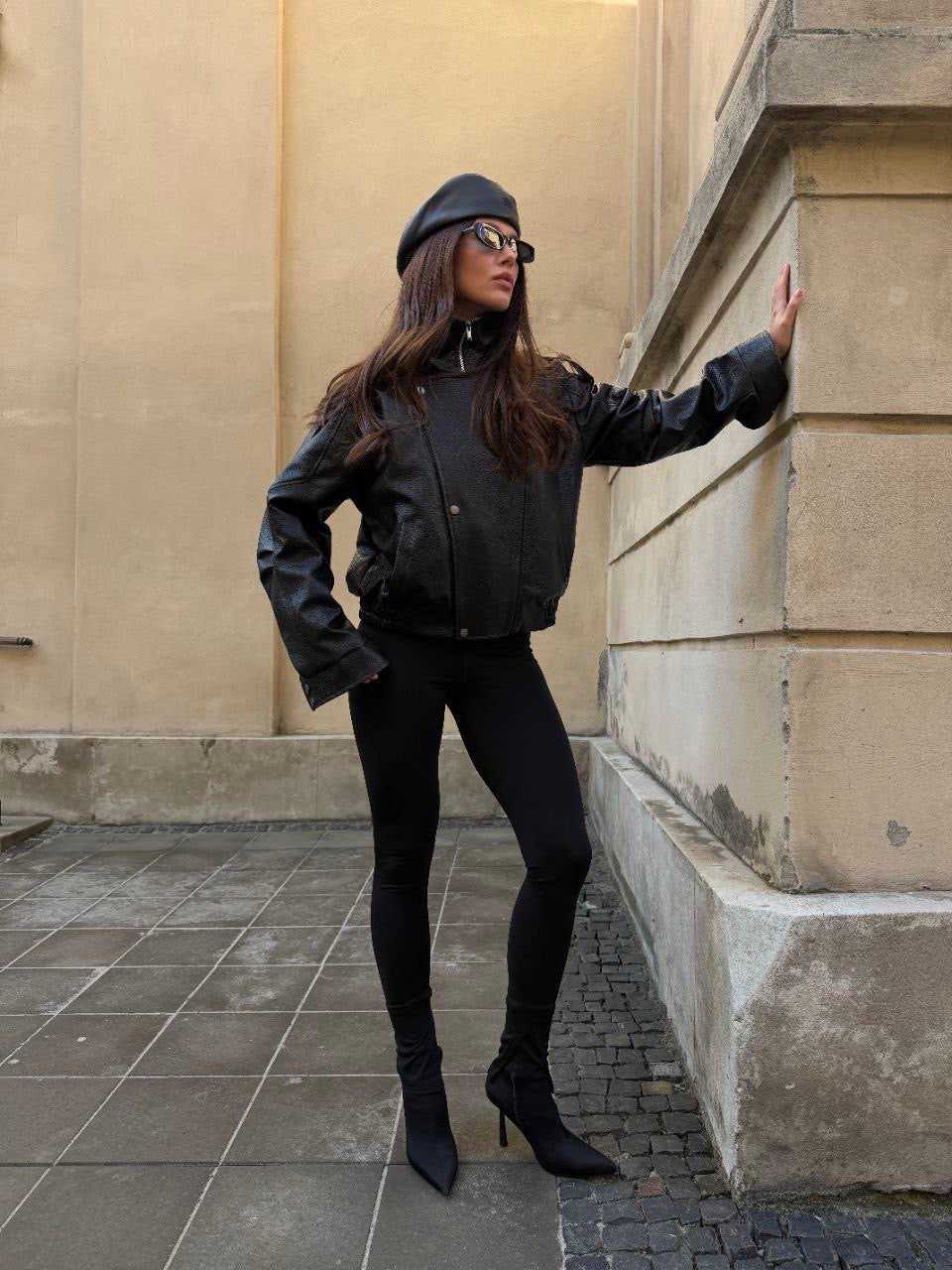 Premium Eco Leather Moto Jacket – Structured Luxe Biker Jacket