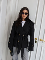 Cropped Trench Coat – Lightweight Beige Short Trench