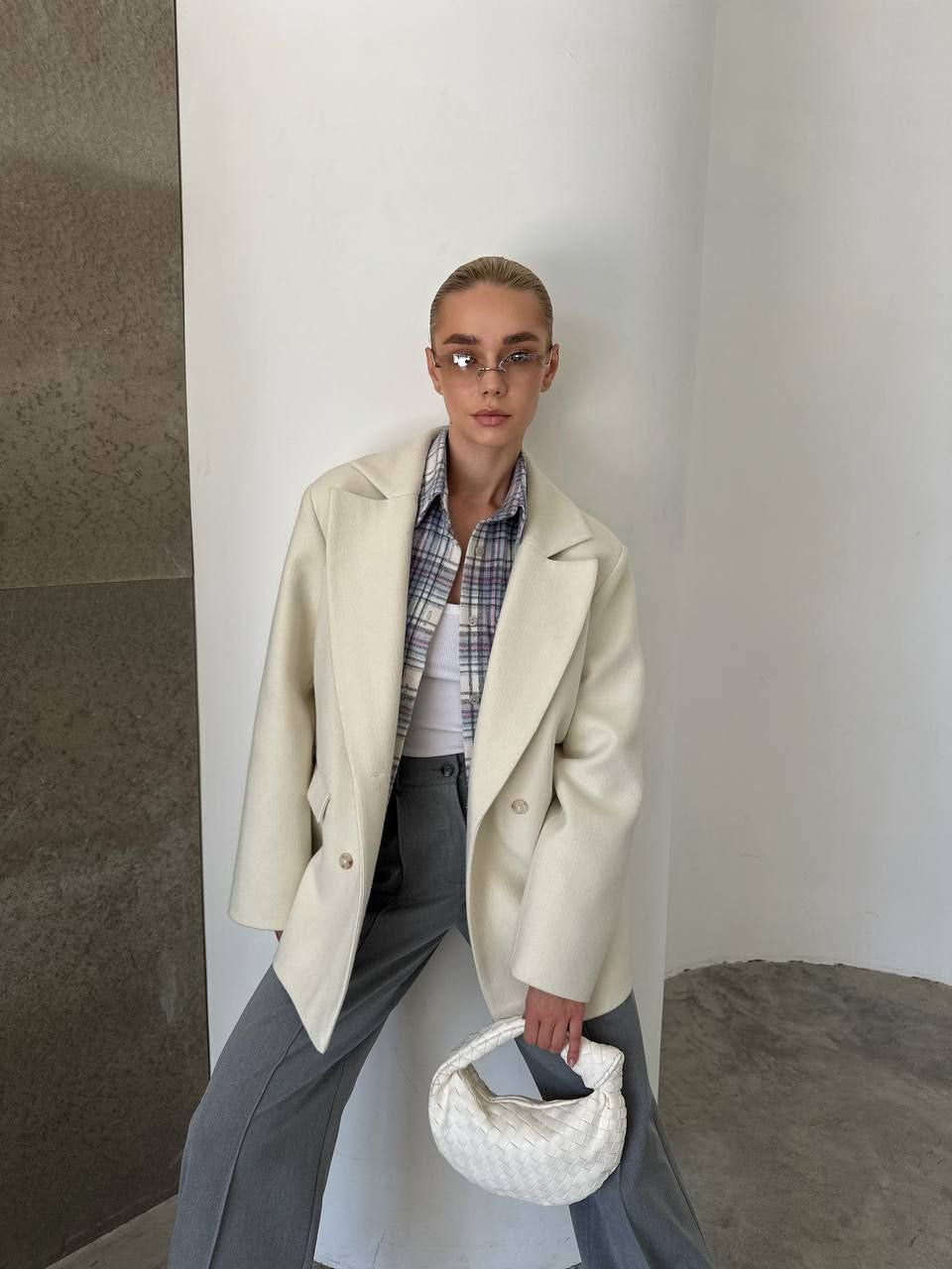 Wool Blend Coat – Belted Short Coat