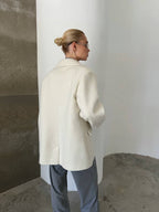 Wool Blend Coat – Belted Short Coat