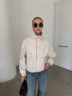 Tracy Water-Resistant Windbreaker – Modern Utility Jacket