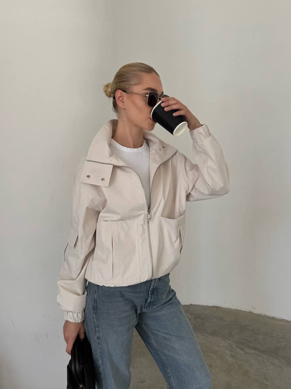 Tracy Water-Resistant Windbreaker – Modern Utility Jacket